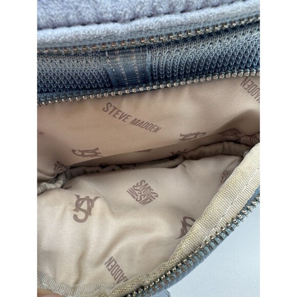Steve Madden Maxima Crossbody Bag Blue Fanny pack bling - Picture 12 of 13